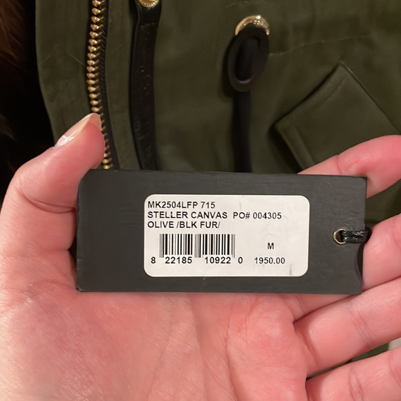 NWT Rare M Moose Knuckles Stellar Canvas Parka olive black fur hood multi lining - Picture 3 of 12